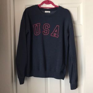 Navy blue pacsun USA pullover